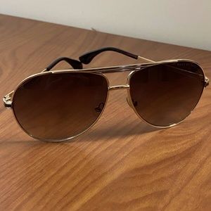 Marc by Marc Jacobs Gold Mens Aviator Sunglasses